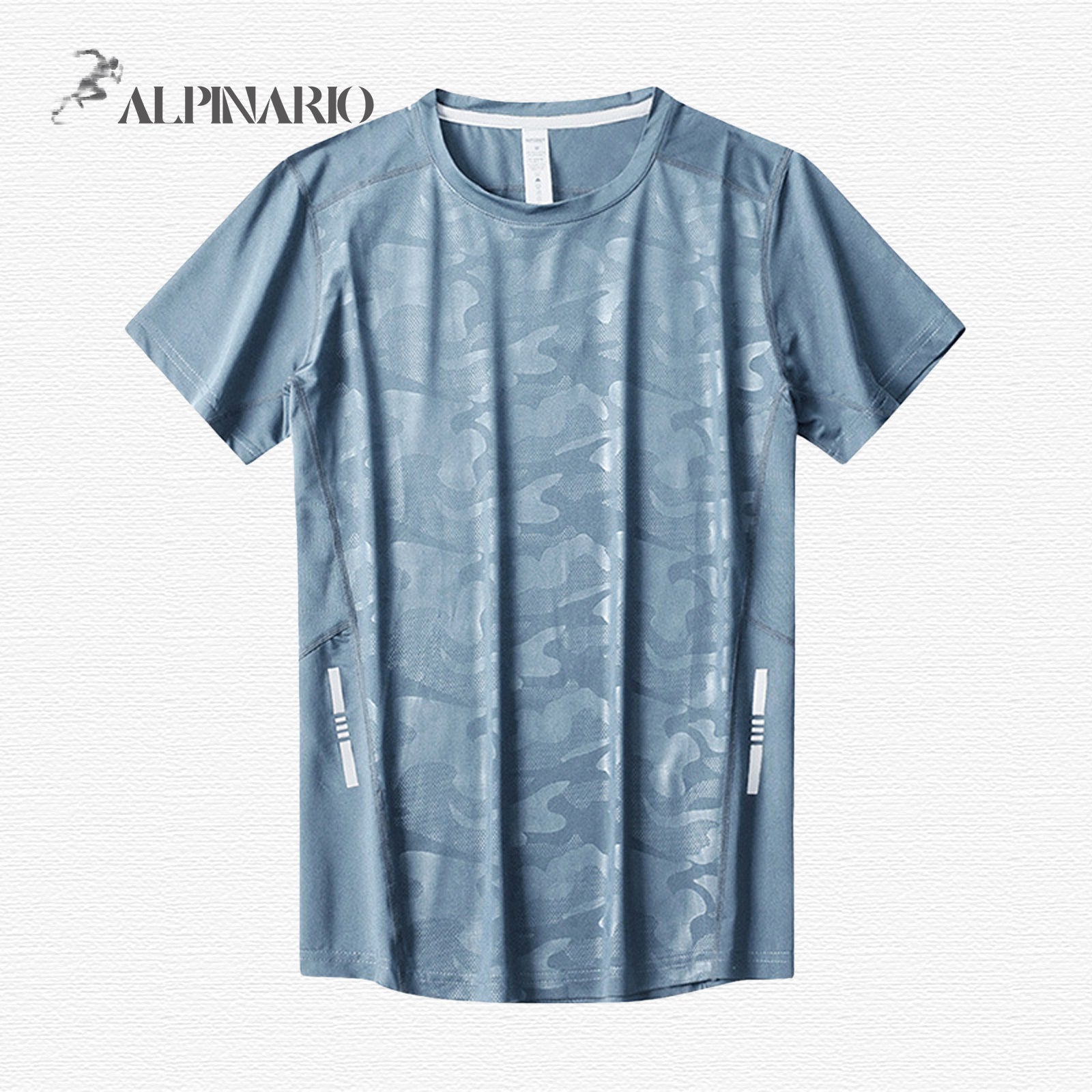 Ice Silk Quick-Dry Reflective Thin Breathable T-Shirt