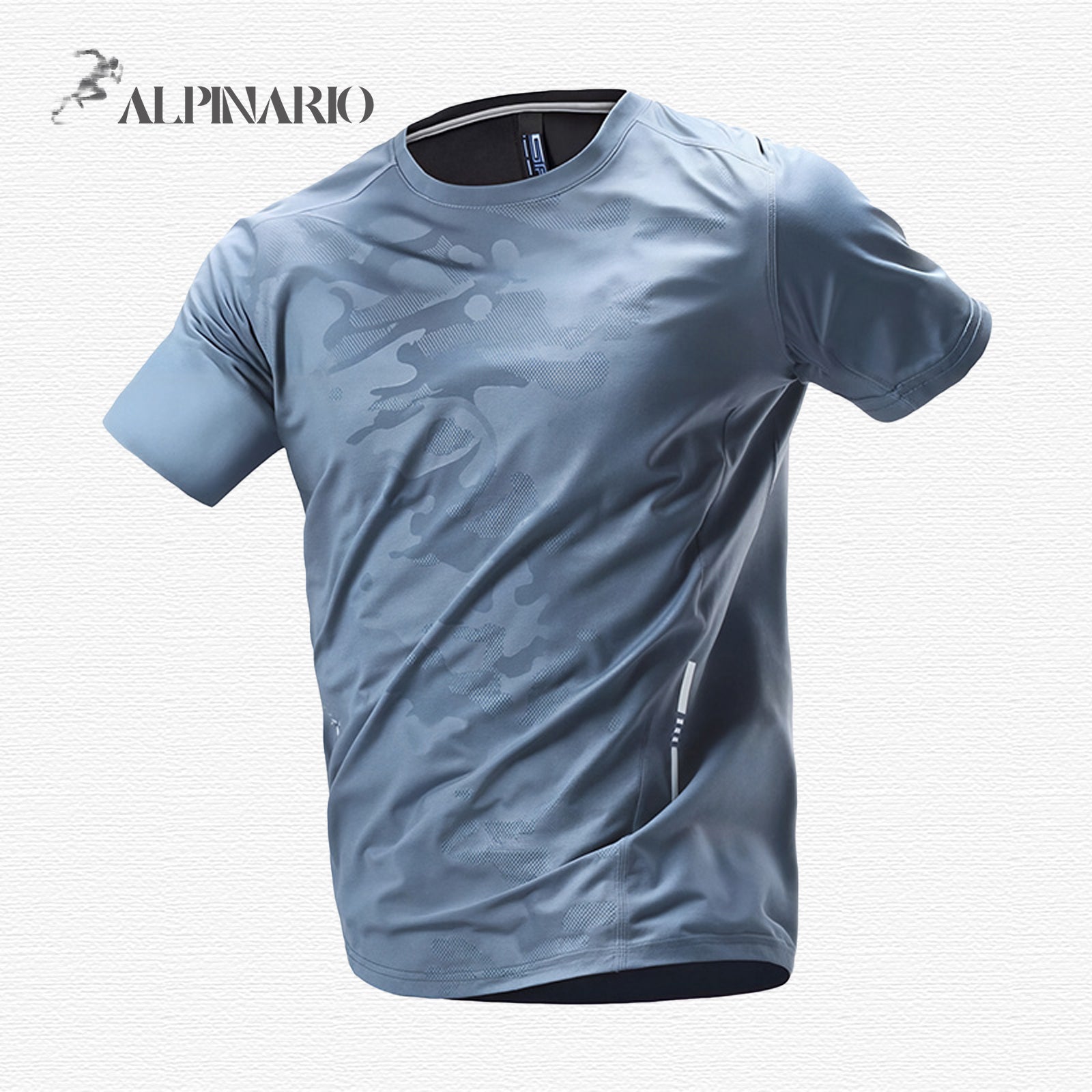 Ice Silk Reflective Breathable Summer Thin T-Shirt