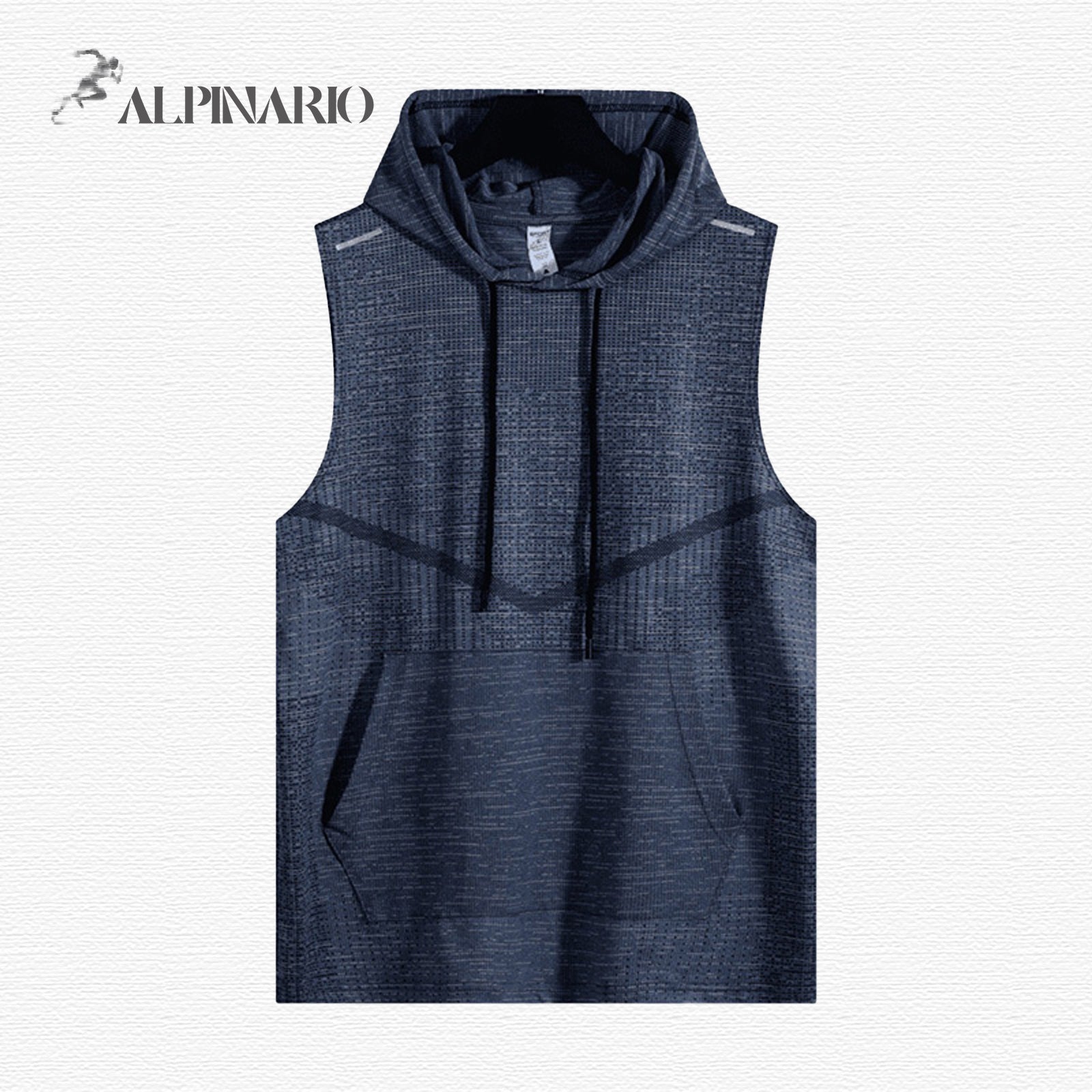 New Hooded Solid Color Sweat-Absorbent Sweatshirt Vest