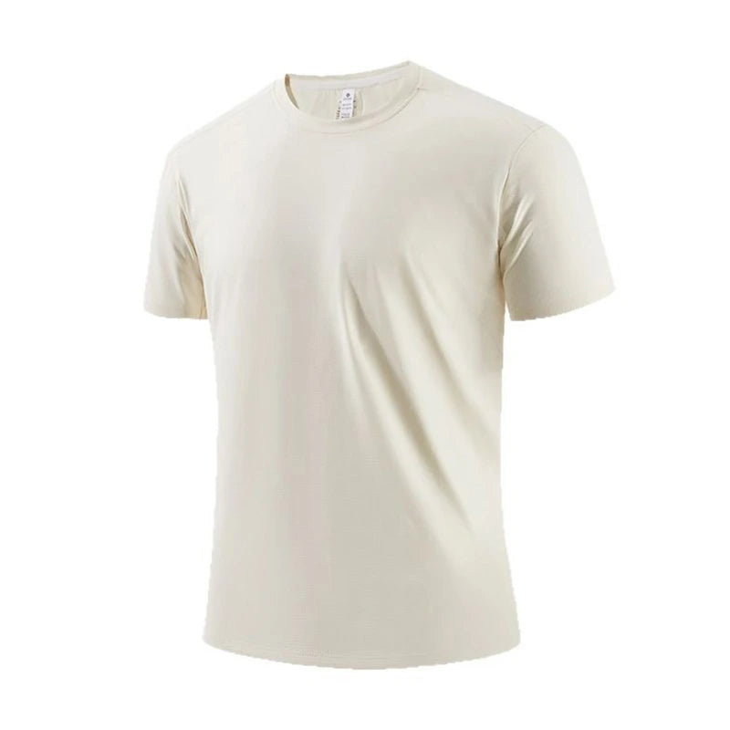 Ice Silk Thin High-Elastic Breathable Seamless T-Shirt