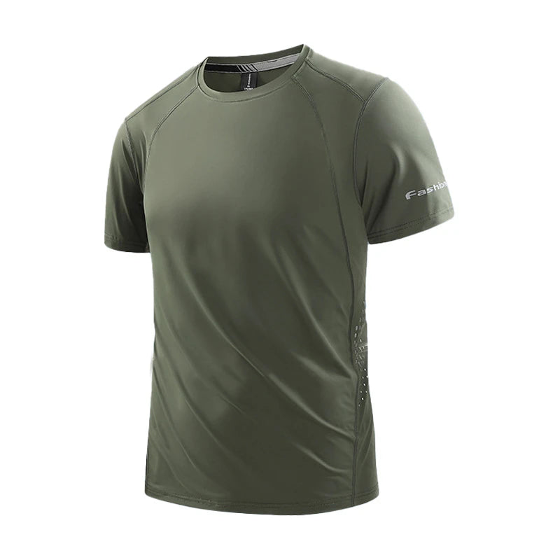 Breathable Quick-Drying Crew-Neck Short-Sleeve T-Shirt