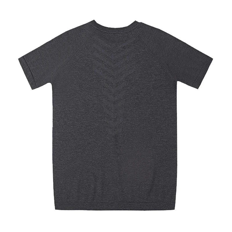 Seamless Shark Pattern Elastic Breathable Short-Sleeved T-Shirt