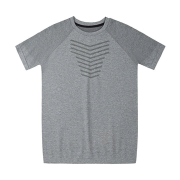 Seamless Shark Pattern Elastic Breathable Short-Sleeved T-Shirt