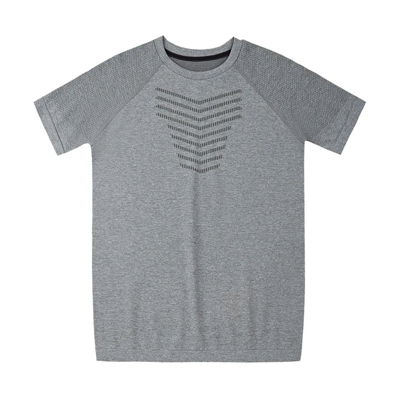 Seamless Shark Pattern Elastic Breathable Short-Sleeved T-Shirt