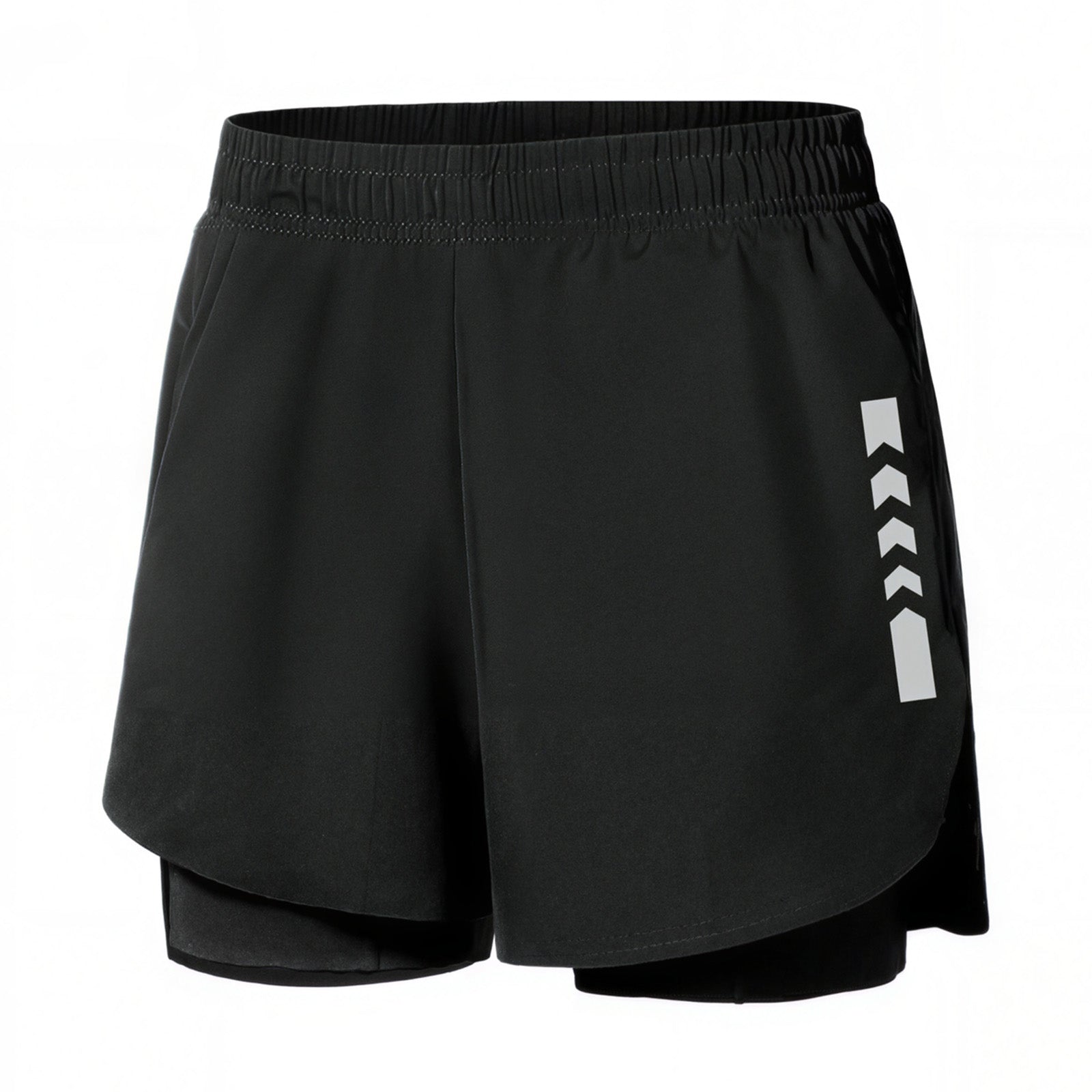 Quick-Drying High-Elastic Breathable Fake-Two Sports Shorts C