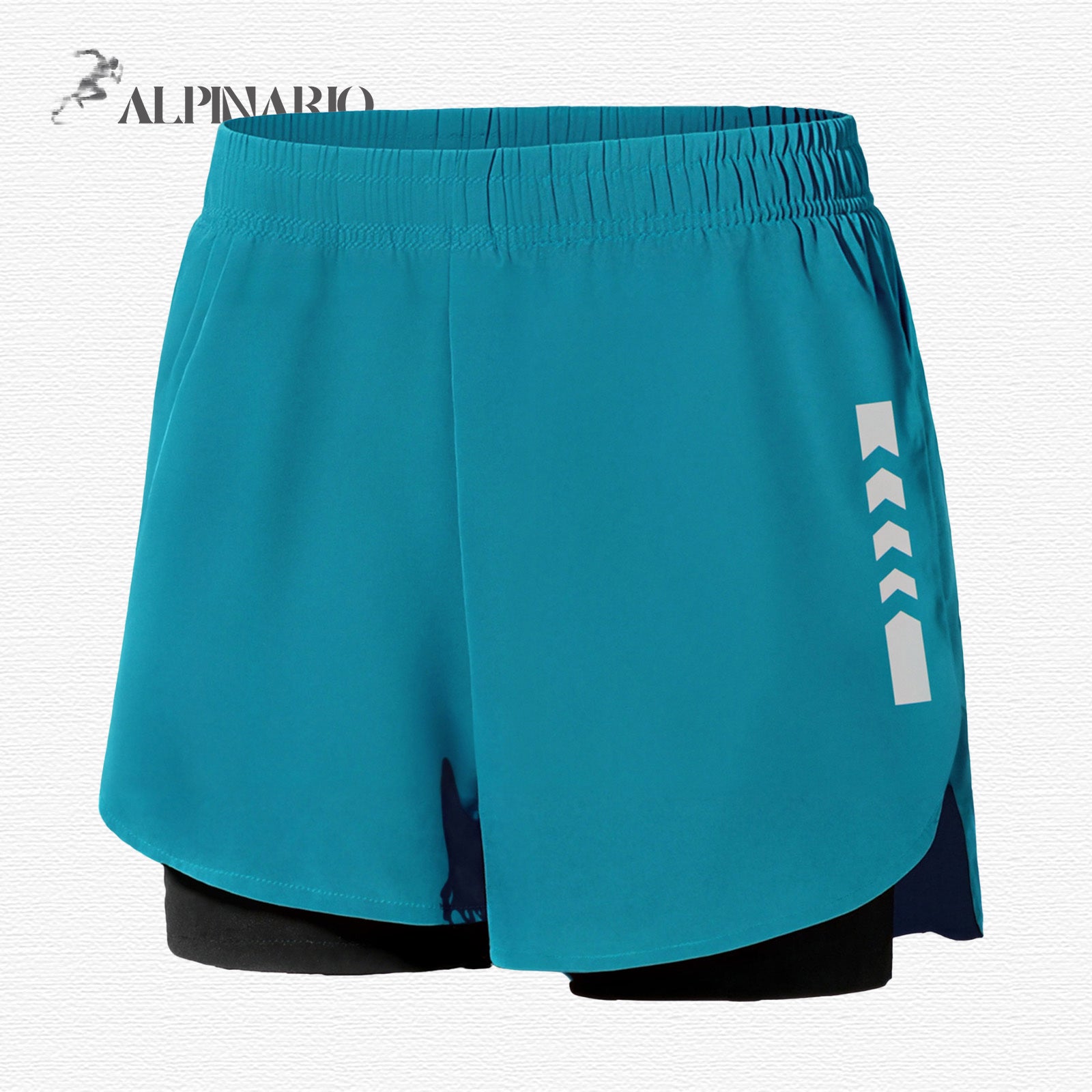 Quick-Drying High-Elastic Breathable Fake-Two Sports Shorts C