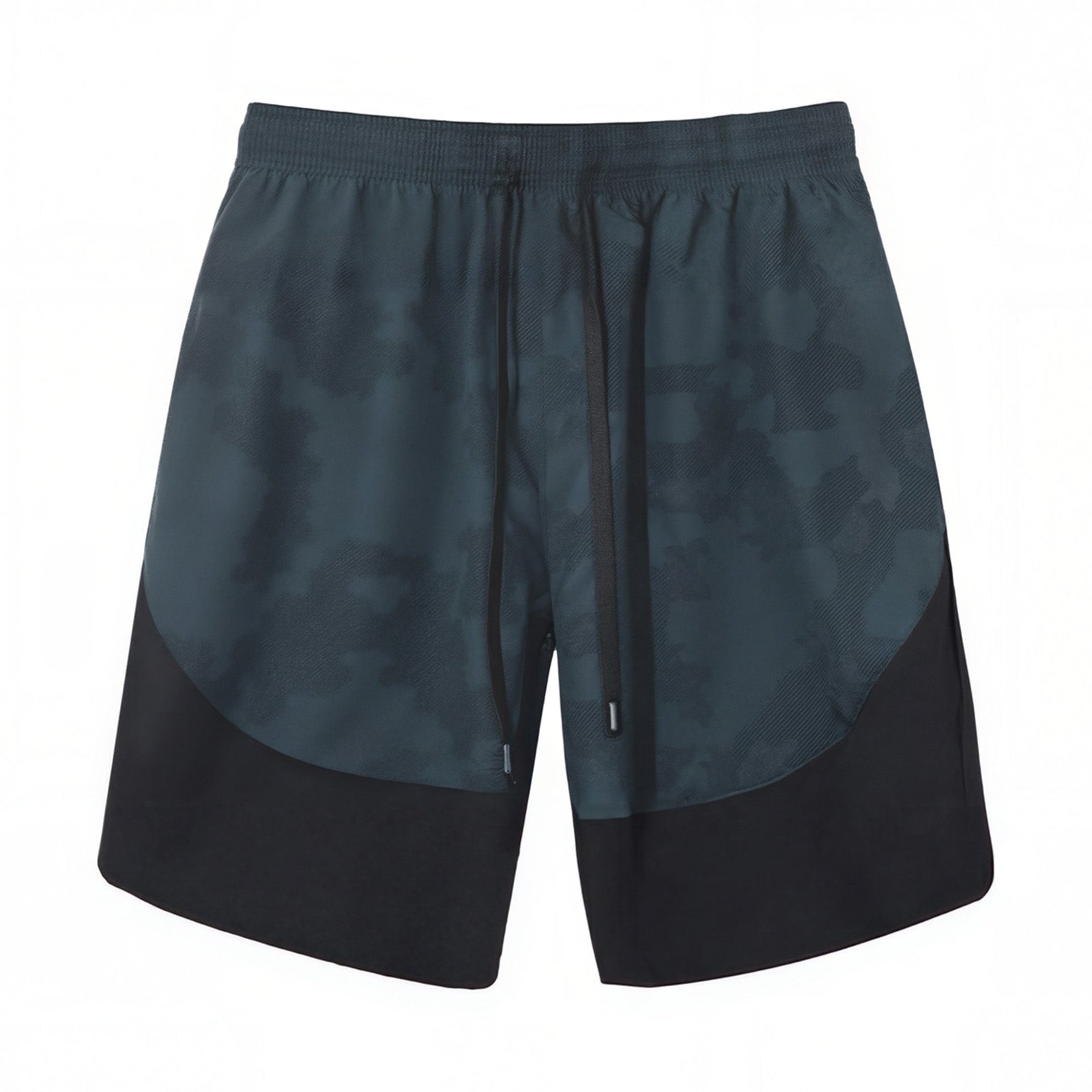 Color-Blocked Breathable Mid-Waist Five-Point Shorts
