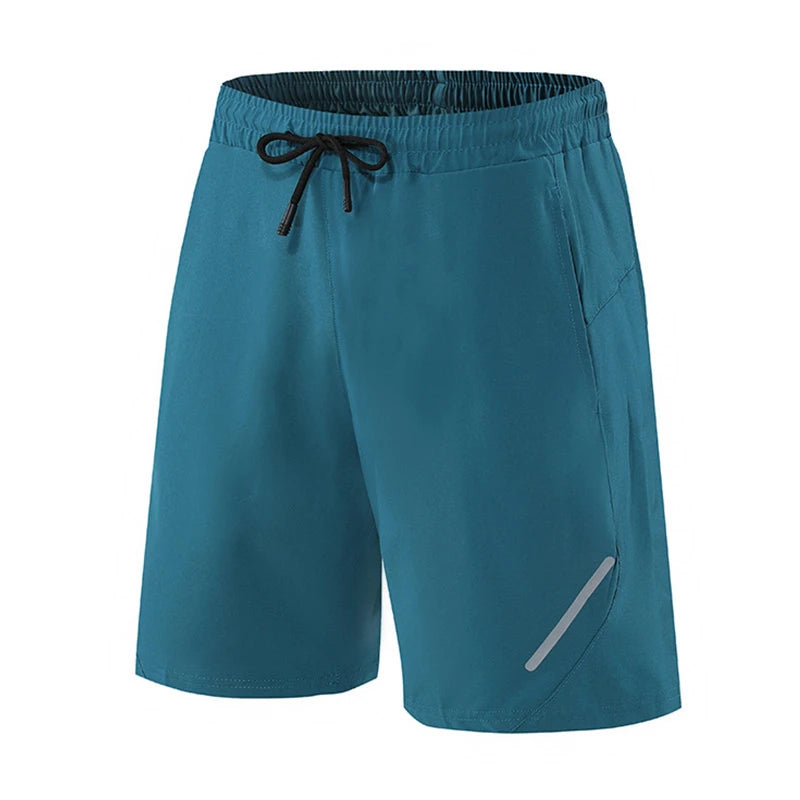 Quick-Dry Reflective Printed Five-Inch Athletic Shorts