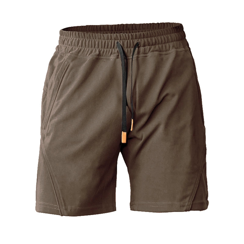 Breathable Moisture-Absorbing Spliced Quarter Shorts