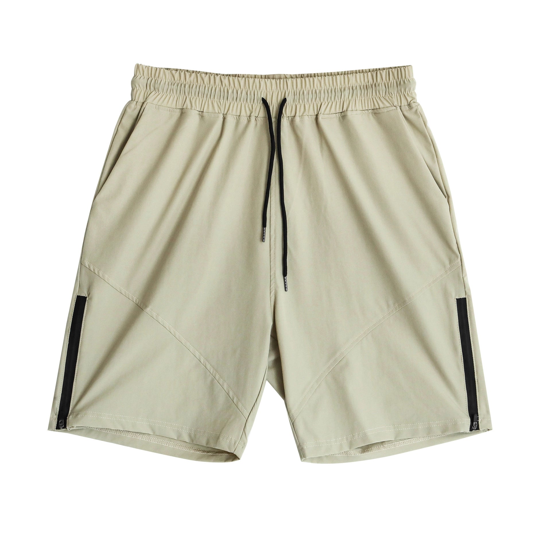 Sweat-Absorbent Breathable Zip Five-Inch Shorts
