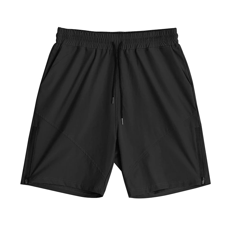 Sweat-Absorbent Breathable Zip Five-Inch Shorts