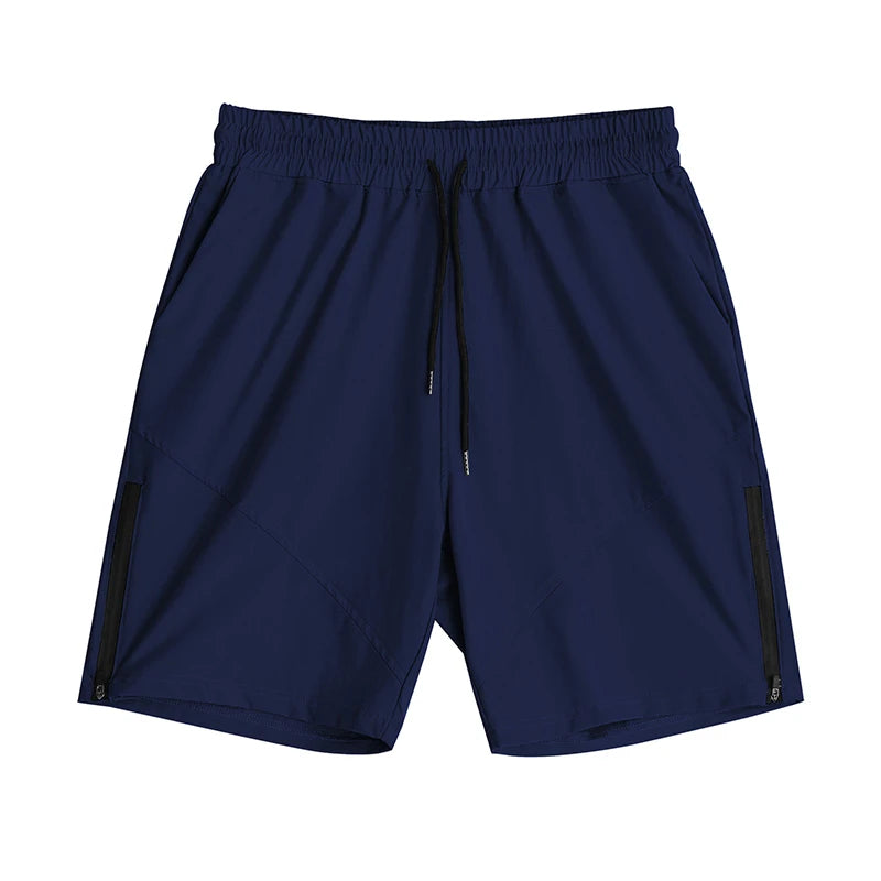 Sweat-Absorbent Breathable Zip Five-Inch Shorts