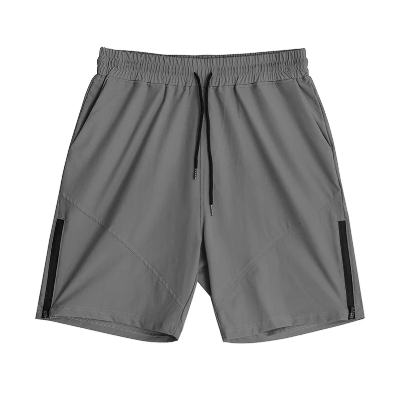 Sweat-Absorbent Breathable Zip Five-Inch Shorts