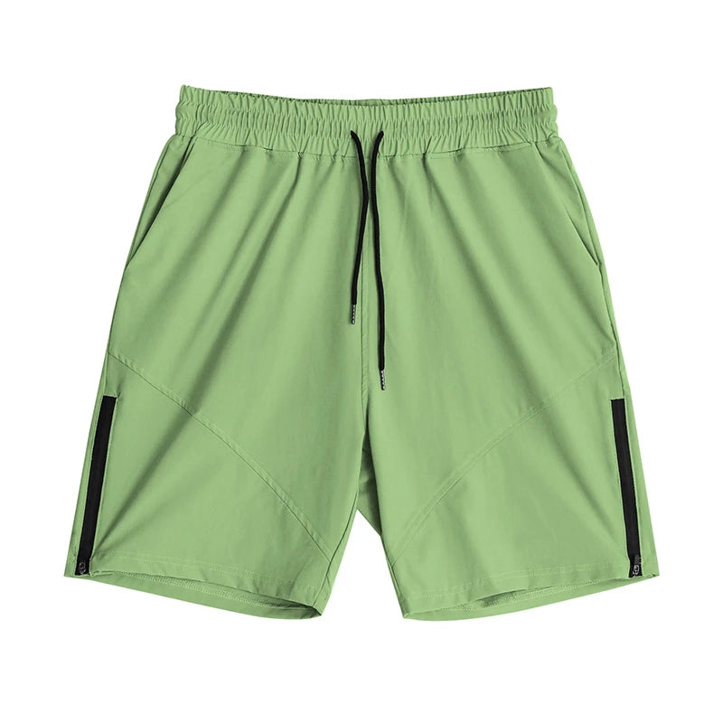 Sweat-Absorbent Breathable Zip Five-Inch Shorts