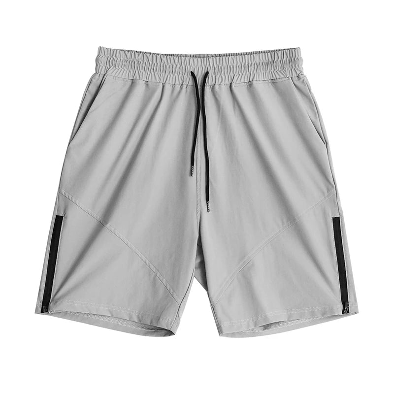 Sweat-Absorbent Breathable Zip Five-Inch Shorts