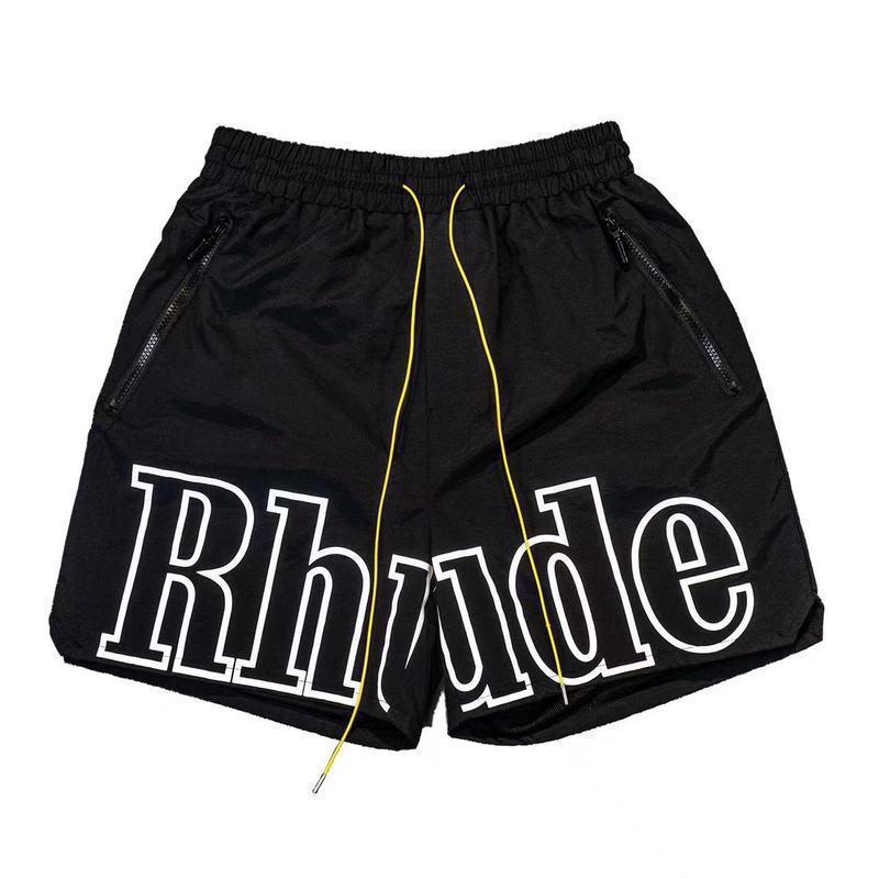 Black Cotton-Blend Drawstring Shorts with Reflective Side Zippers