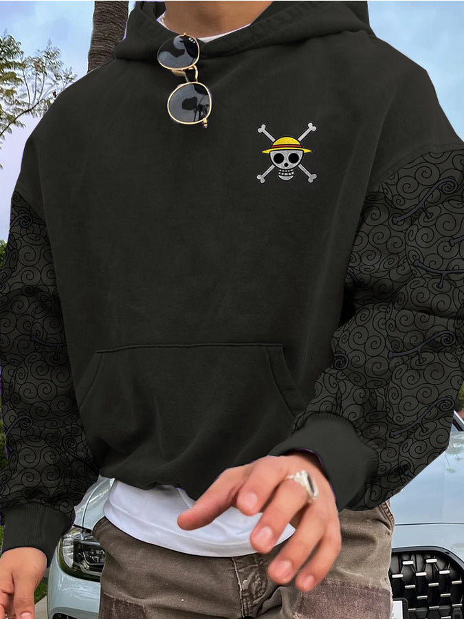 Oversized Cotton Blend White Hoodie with Kangaroo Pocket and Adjustable Drawstring