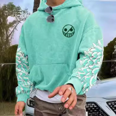Oversized Cotton Blend White Hoodie with Kangaroo Pocket and Adjustable Drawstring