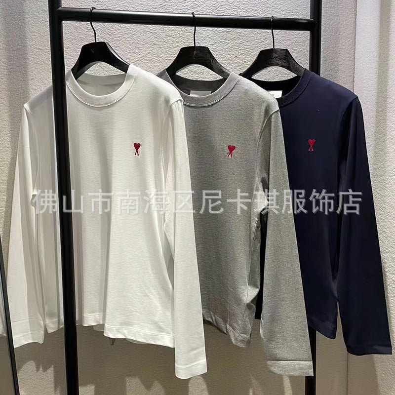 Men's Clothing Autumn And Winter Towel Embroidered Large Love Casual Loose