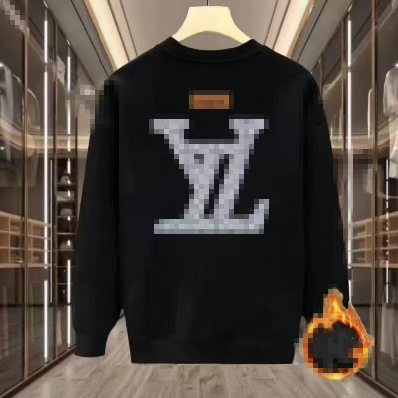 Embroidered black bomber jacket with leather patch