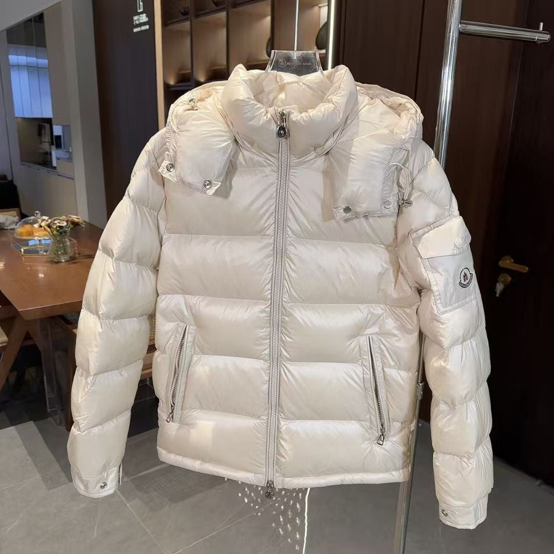 NFC-Enabled Down Cotton Hooded Puffer Jacket