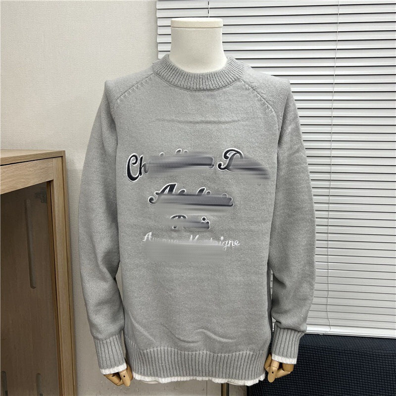 Ribbed Cotton-Blend Crewneck Sweater in Black, Gray, Beige, Red, Olive, Navy, and Blue
