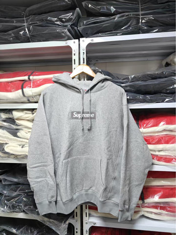 Brushed Fleece Relaxed-Fit Hoodie with Embroidered Chest Motif