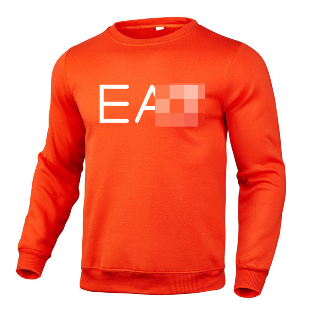 Black cotton-blend relaxed-fit hoodie with white front graphic