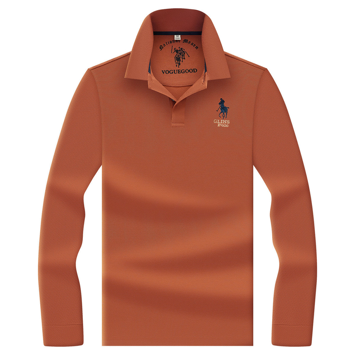 Loose-Fit Pure Cotton Half-Sleeve Polo Shirt in Solid Colors