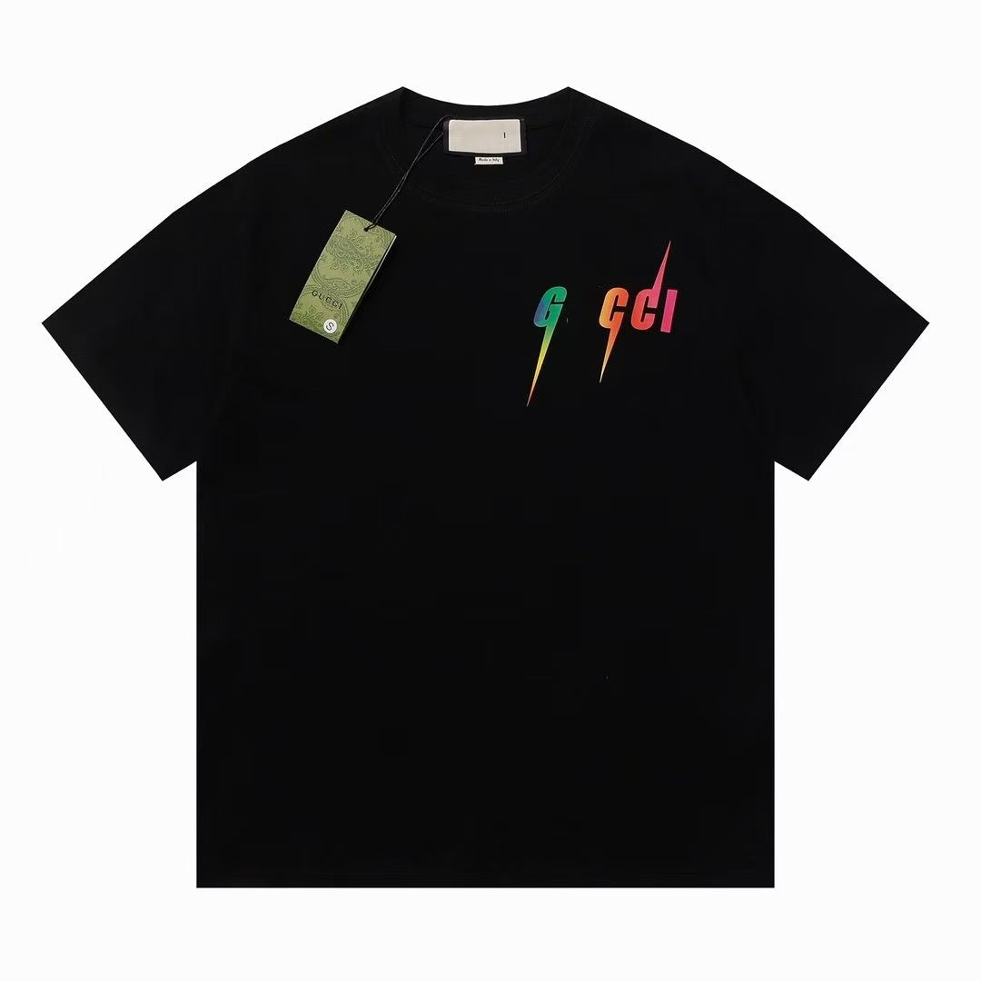 Combed Cotton Relaxed-Fit Round-Neck Short-Sleeve T-Shirt with Subtle Embroidered Motif