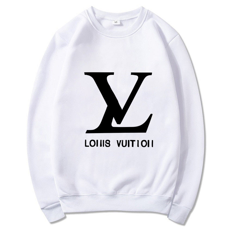 Black cotton-blend relaxed-fit crew neck sweatshirt