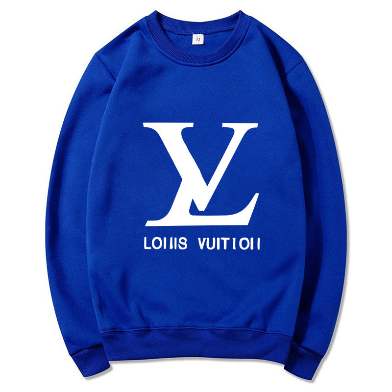 Black cotton-blend relaxed-fit crew neck sweatshirt
