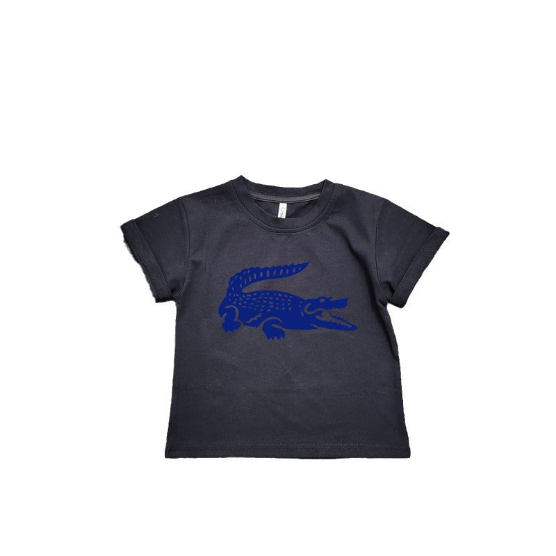 Black Crocodile-Print Cotton-Blend Crewneck Sweatshirt
