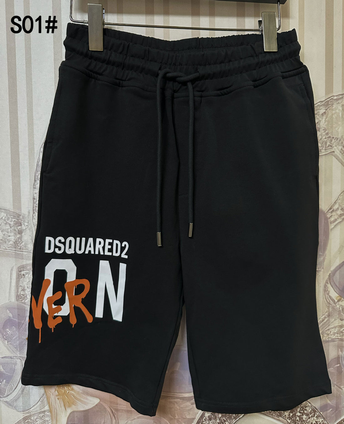 Black and White Cotton Harem Pants with Ankle Ties