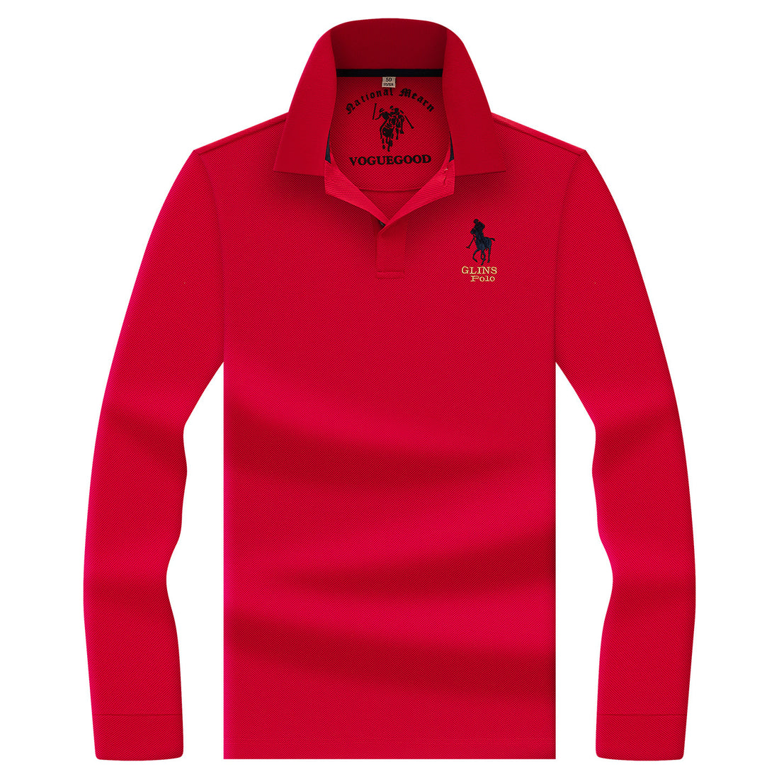 Loose-Fit Pure Cotton Half-Sleeve Polo Shirt in Solid Colors