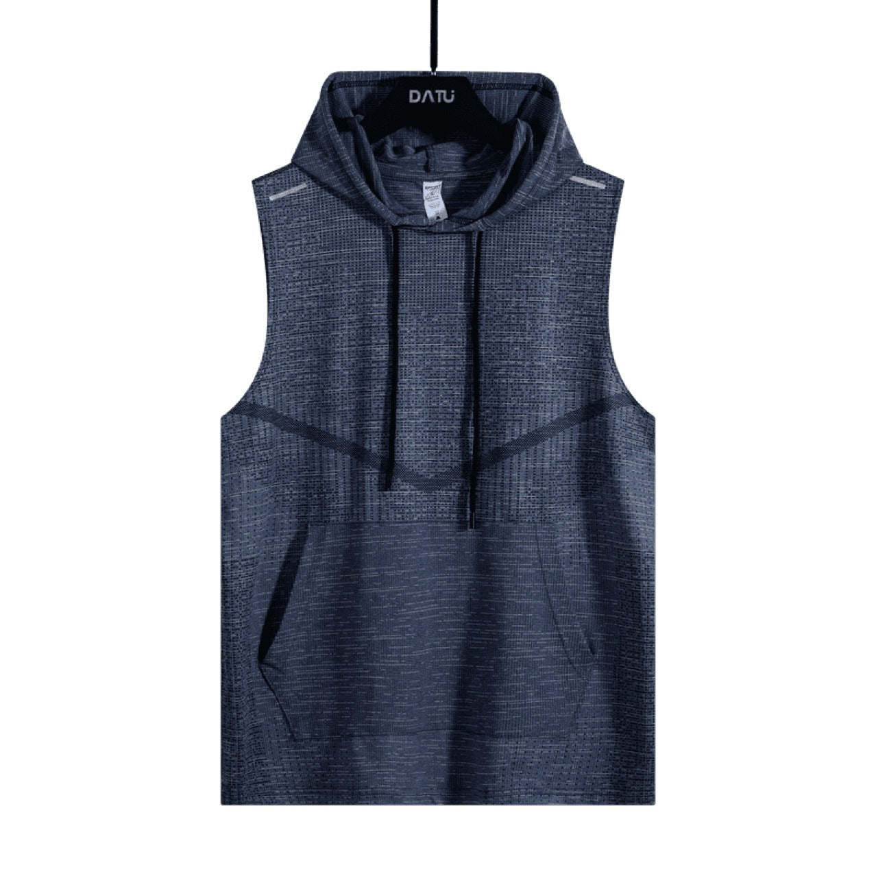 New Hooded Solid Color Sweat-Absorbent Sweatshirt Vest