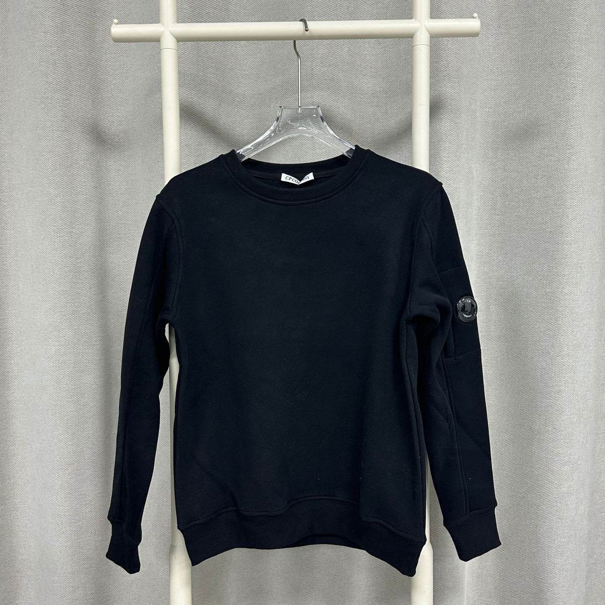 Fleece-Lined Hooded Cardigan Sweater in Black White or Gray