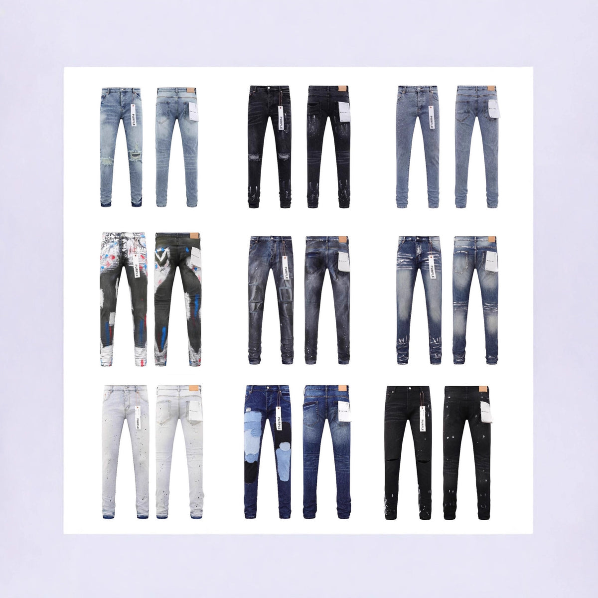 Ksubi slim-fit denim trousers in classic washes