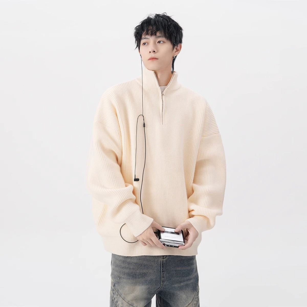 Beige White color