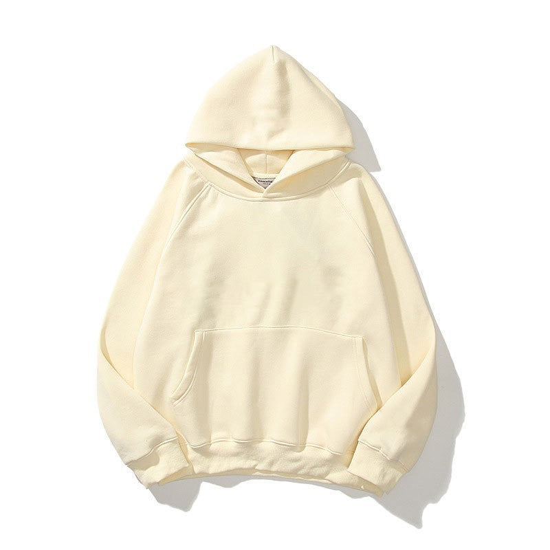 Relaxed-fit unisex hoodie with 3D letter print