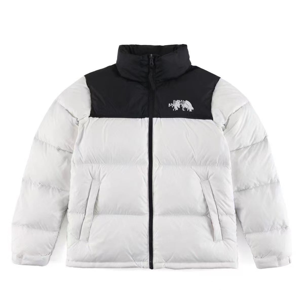 Quilted Down-Filled Puffer Jacket in Solid Colors