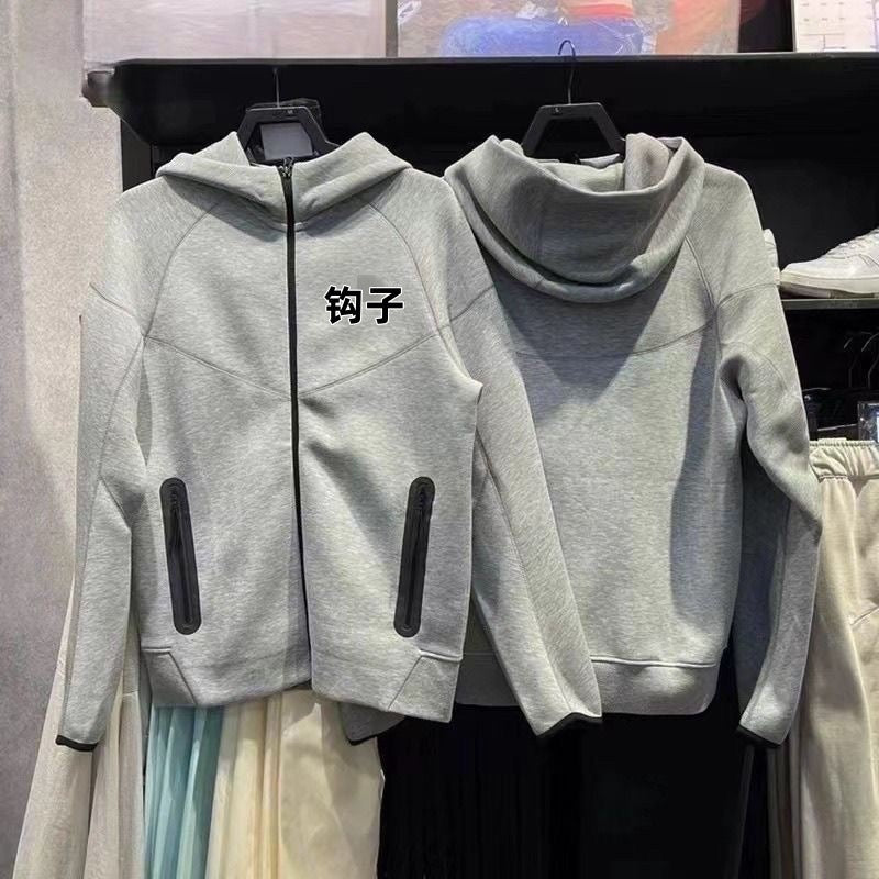 NlKE 320G Heavy Cotton Tracksuit Men's Spring And Autumn Hoodie Jacket Casual Al