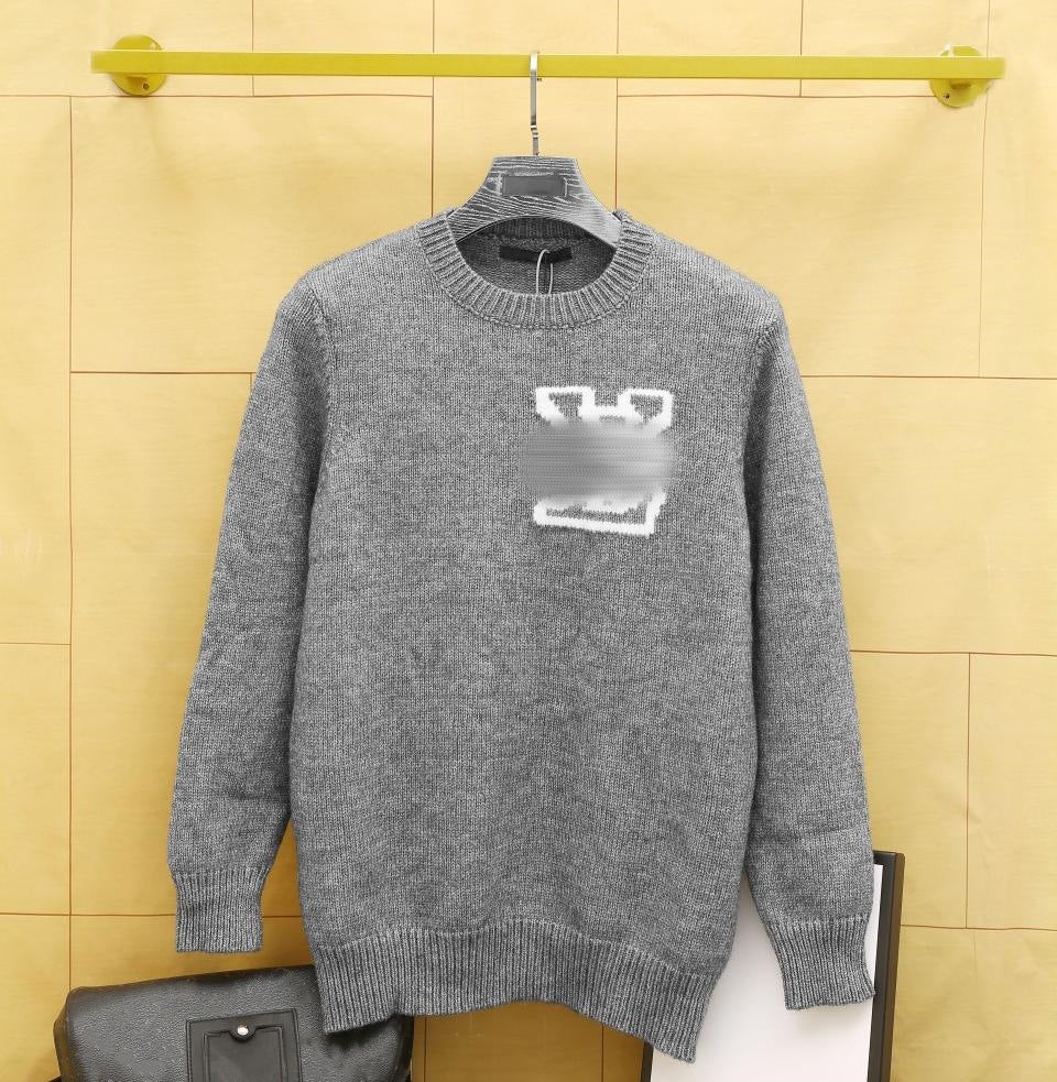 Ribbed Cotton-Blend Crewneck Sweater in Black, Gray, Beige, Red, Olive, Navy, and Blue