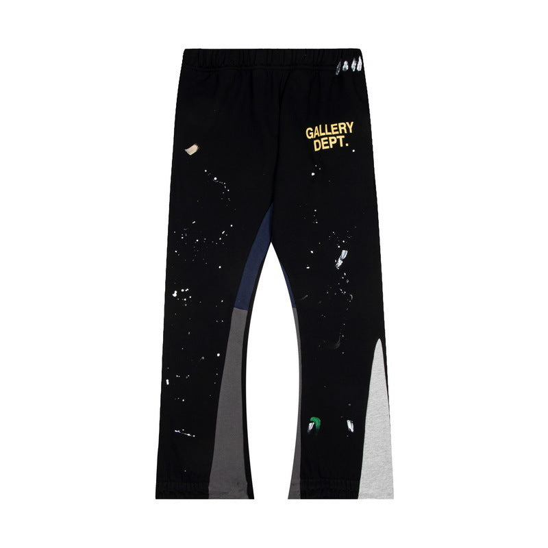 Gallery Dept. Paint Splatter Patchwork Drawstring Tapered Pants