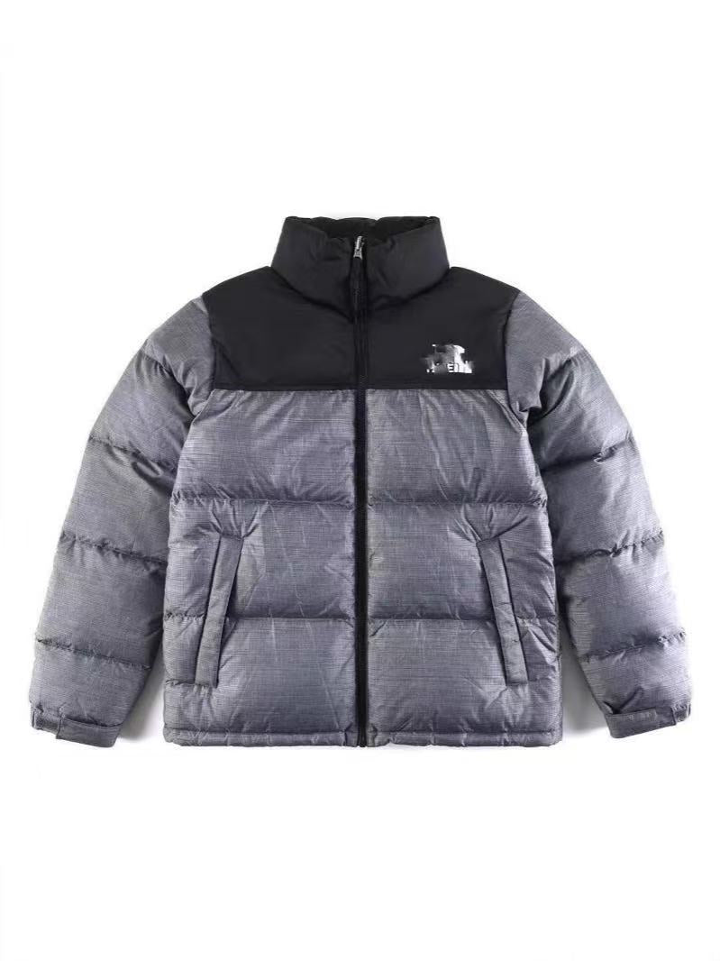 Quilted Down-Filled Puffer Jacket in Solid Colors