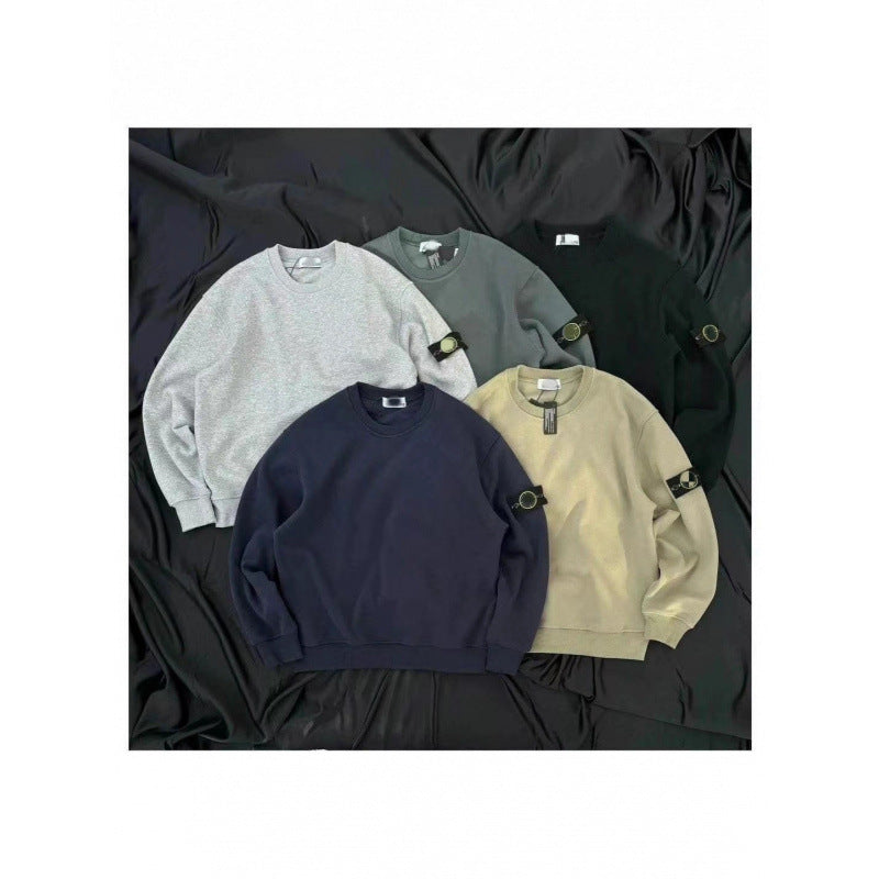 New Autumn And Winter Trendy High-quality Casual And Fashionable Round Neck Men'