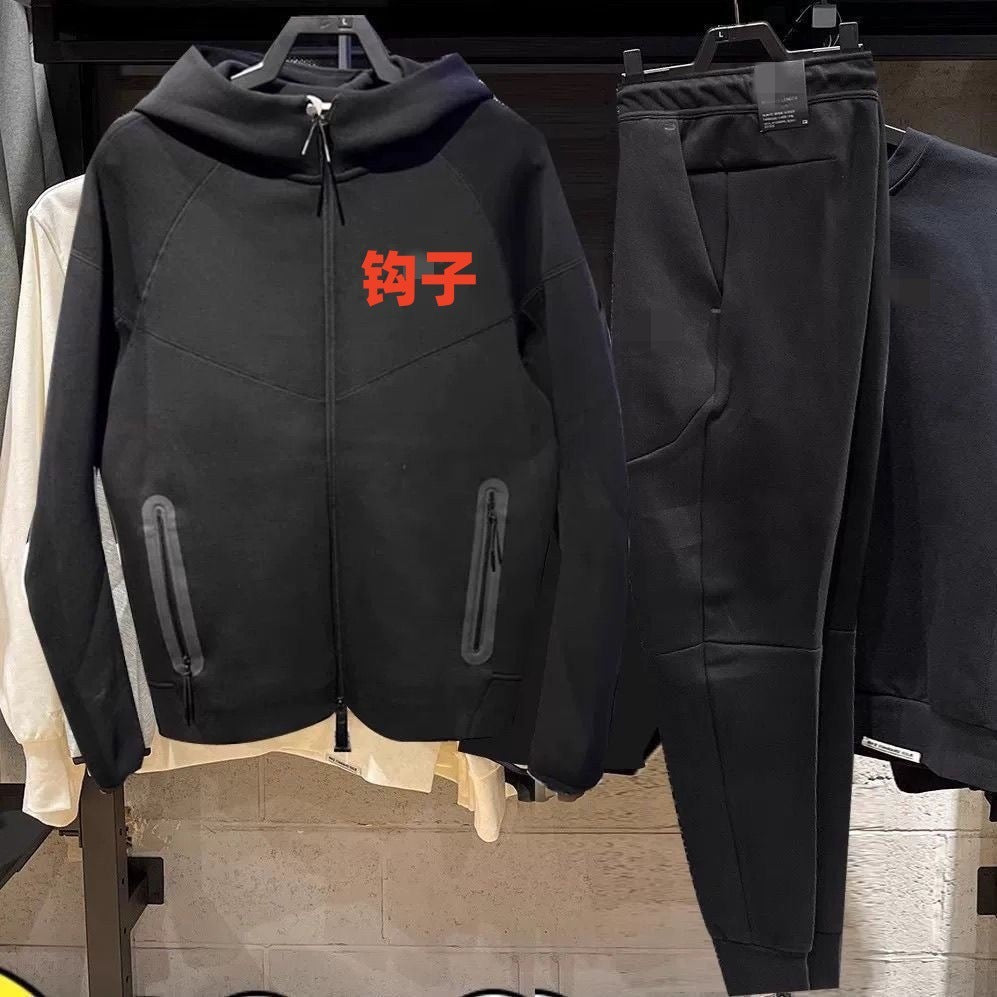 NlKE 320G Heavy Cotton Tracksuit Men's Spring And Autumn Hoodie Jacket Casual Al