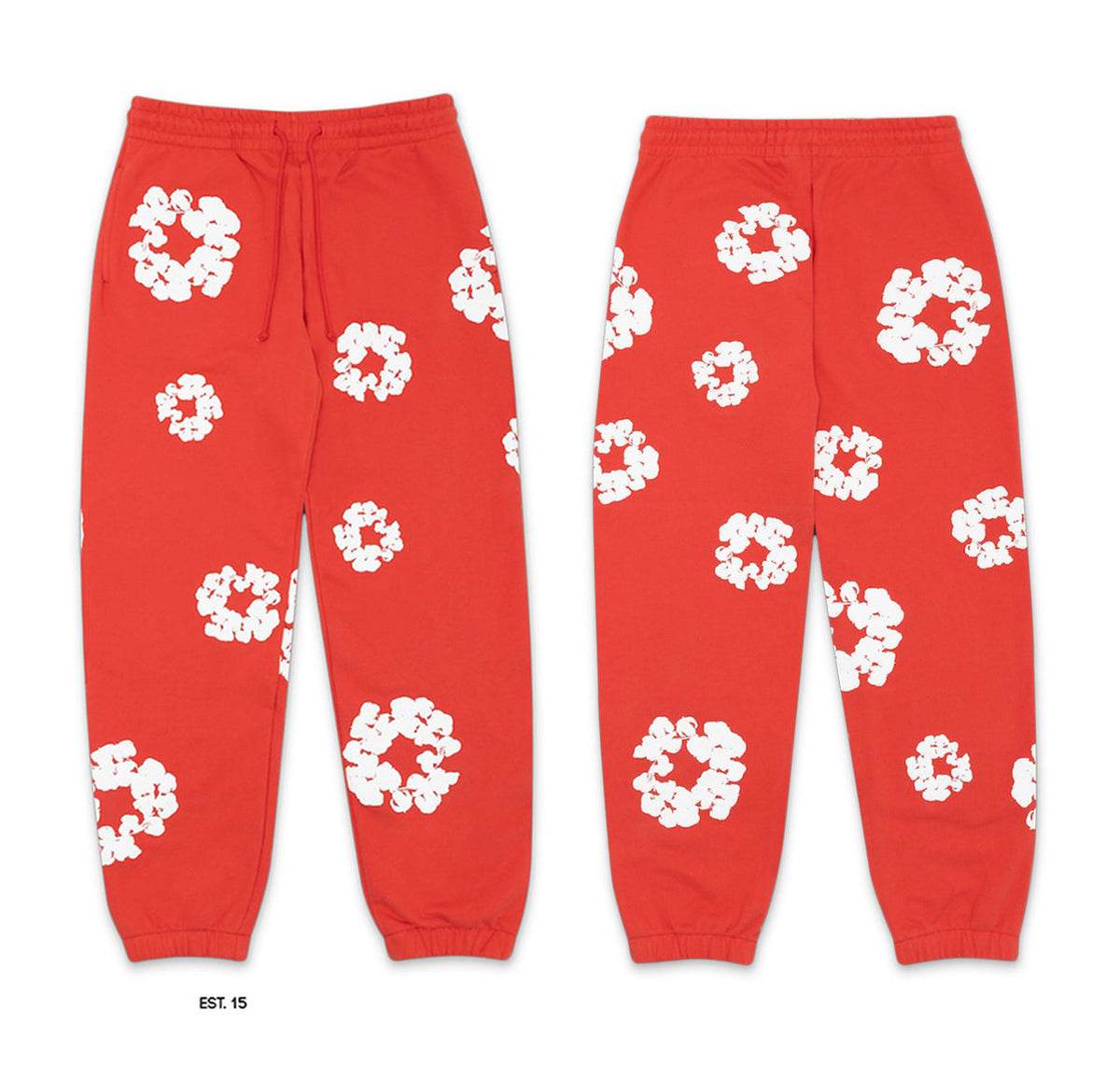 Floral foam-print pullover hoodie with hood and relaxed fit