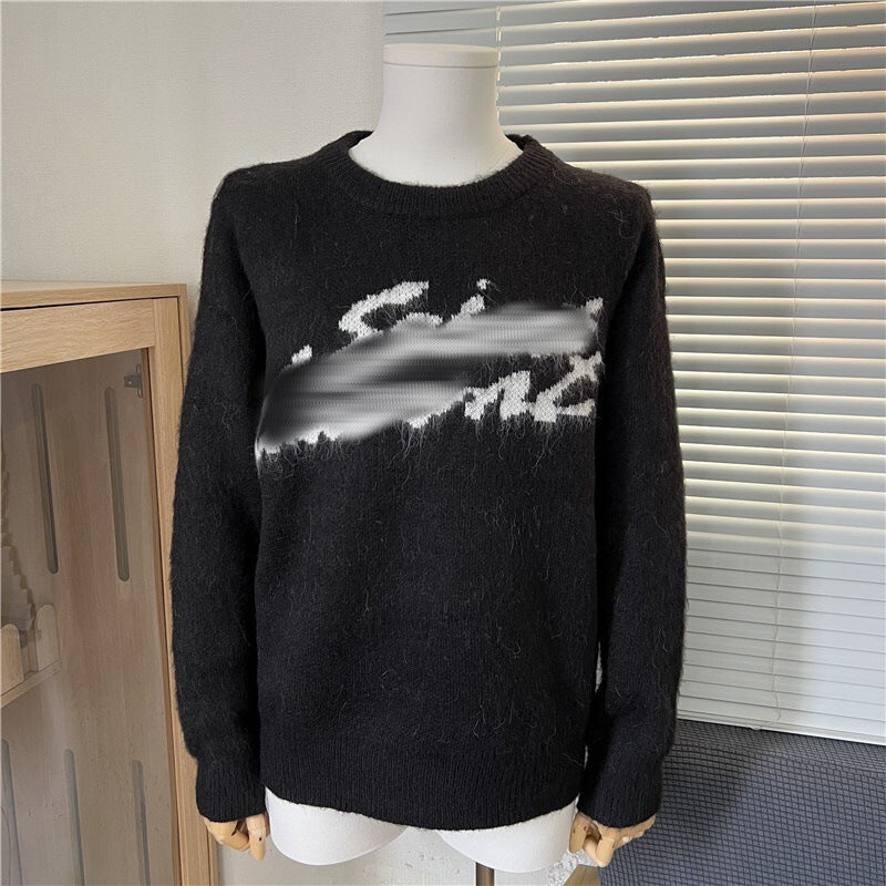 Ribbed Cotton-Blend Crewneck Sweater in Black, Gray, Beige, Red, Olive, Navy, and Blue