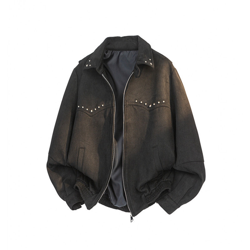 Black and Brown Beaded Velvet Jacket